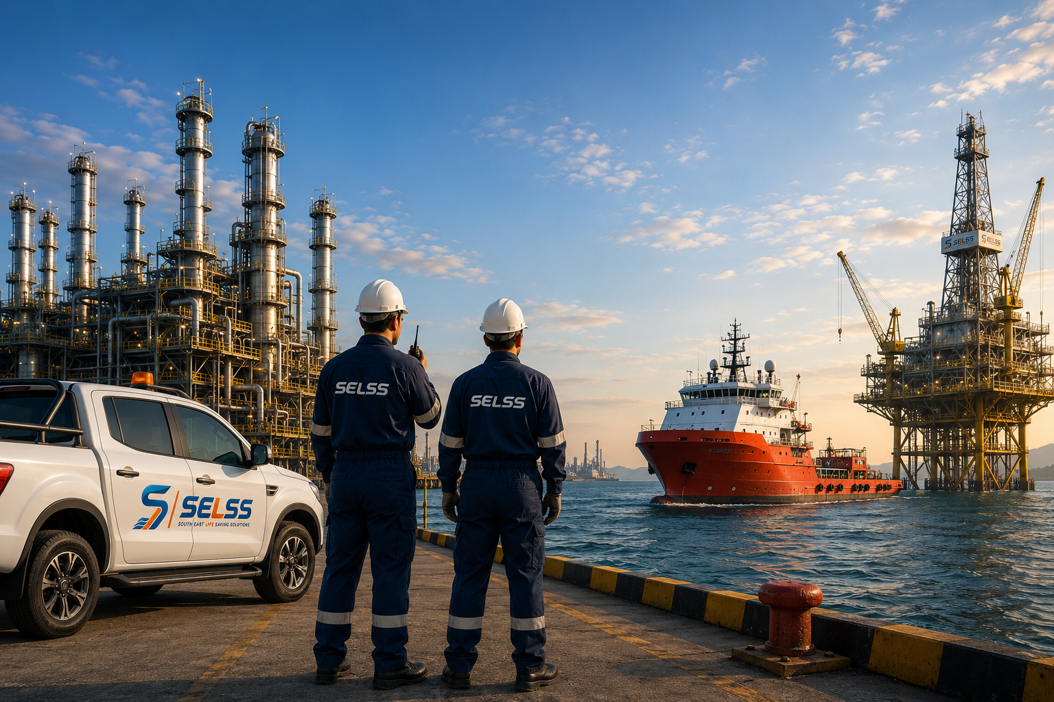SELSS industrial, marine and offshore operations illustration